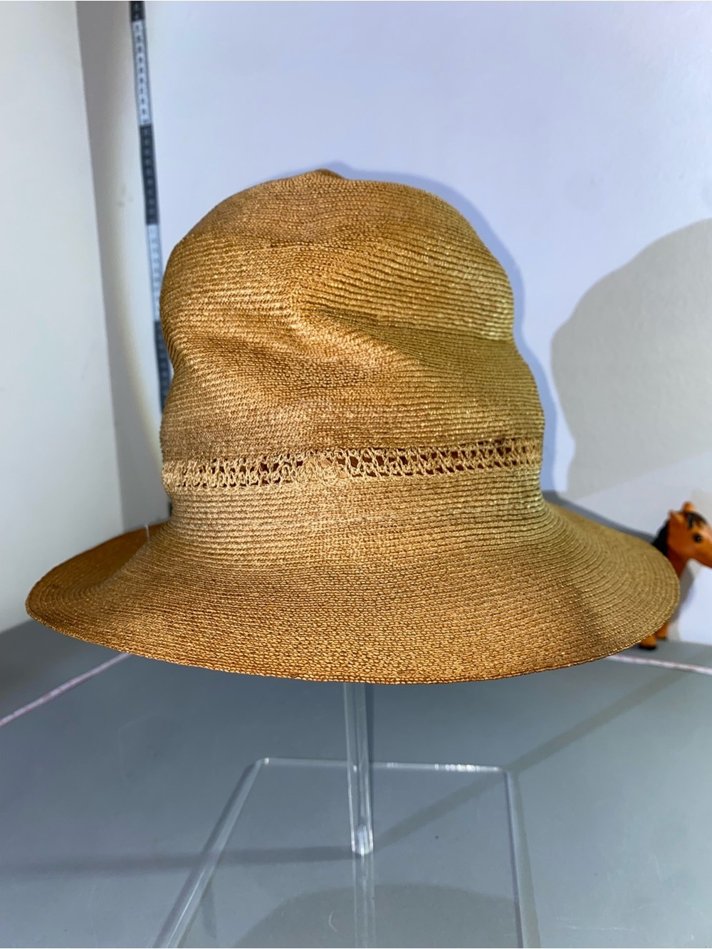 Colling and Fairbanks Woven Sun Bucket Hat - Tan Genuine Italin Milan